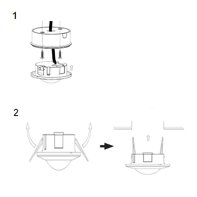 360 Degree Infrared Ceiling PIR Motion Detector Switch 220-240V Occupancy Sensor Surface Recessed Motion Position Sensors - Additional Image 3