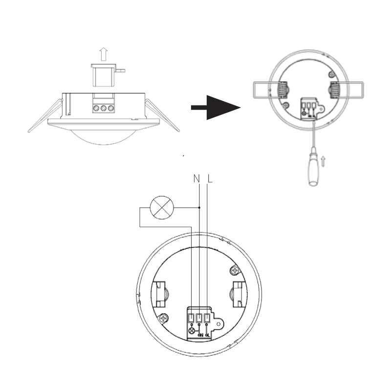360 Degree Infrared Ceiling PIR Motion Detector Switch 220-240V Occupancy Sensor Surface Recessed Motion Position Sensors - Additional Image 4
