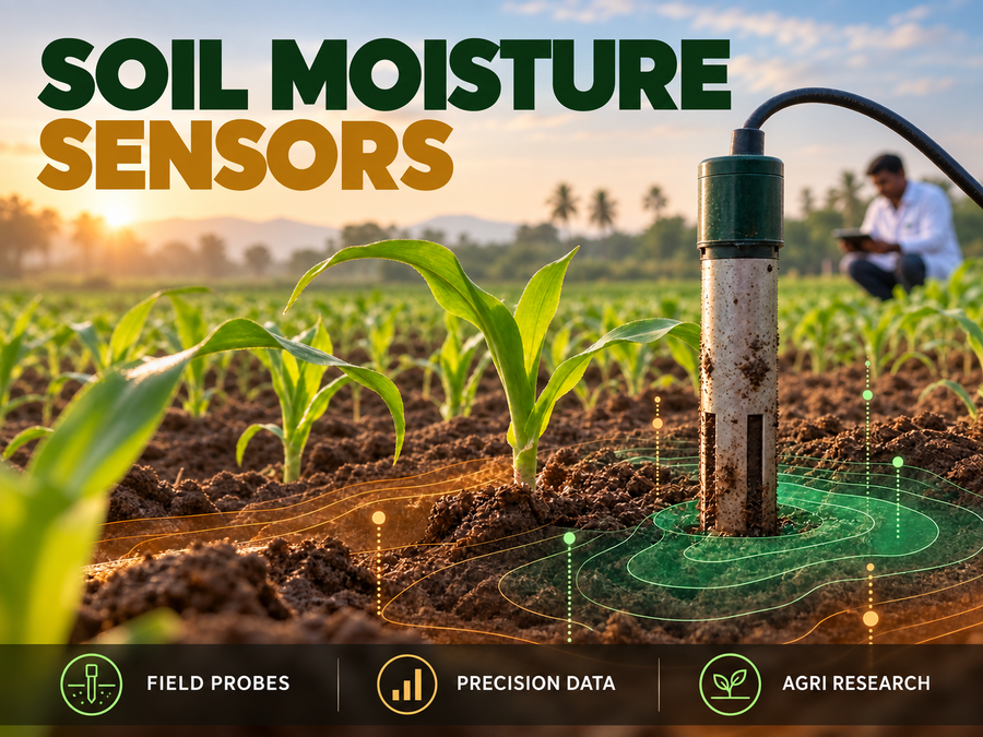 FDR soil moisture sensor and data logger