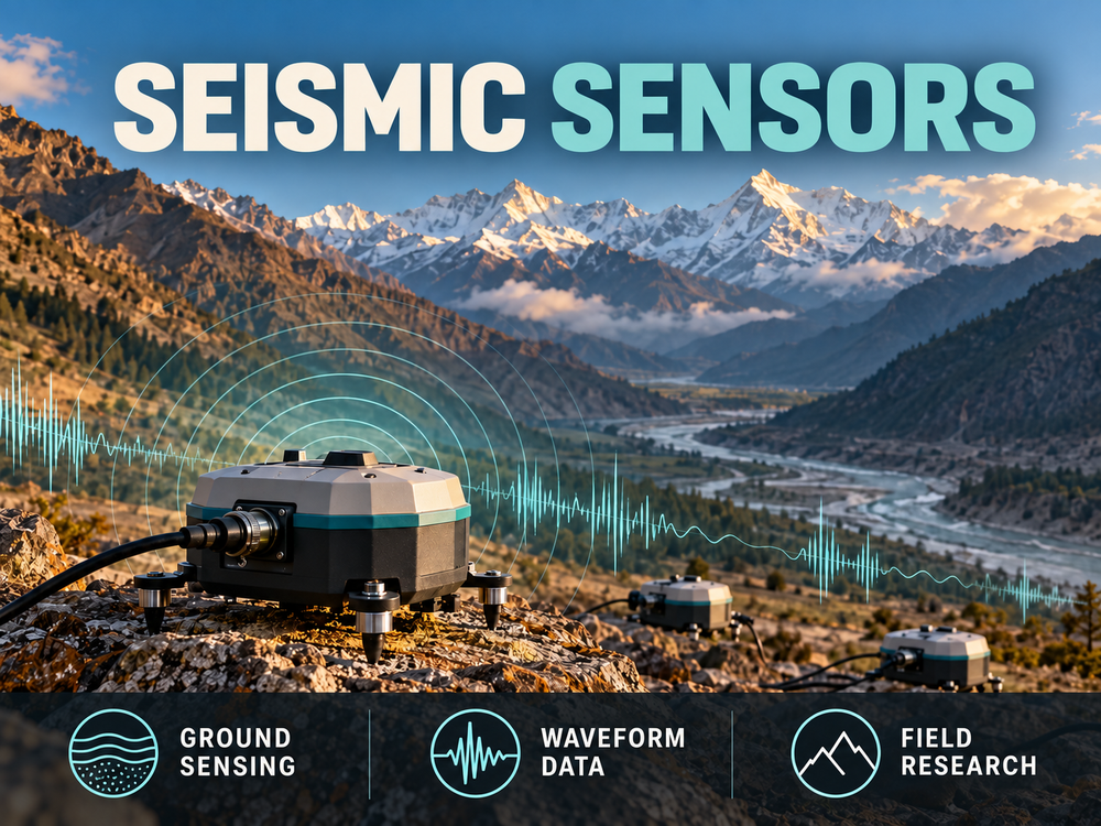 Three component high resolution smart seismic sensor