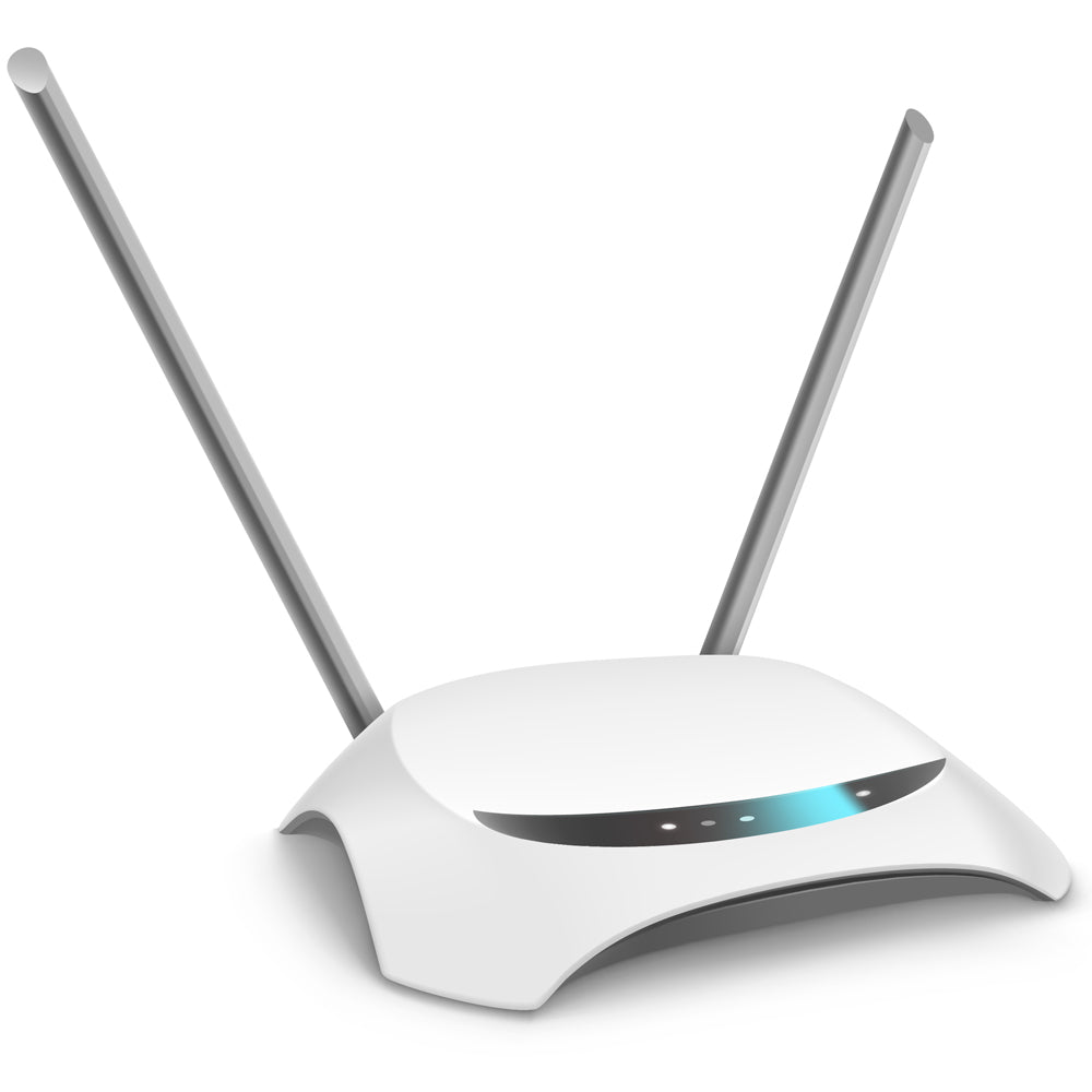 White 5G Wifi Two Antenna Router