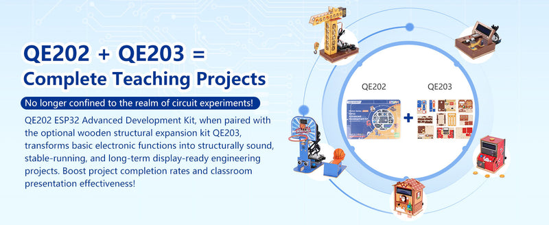 ACEBOTT QE202 ESP32 Advanced Electronic Sensor Project Learning Kit 26-in-1 - Additional Image 1
