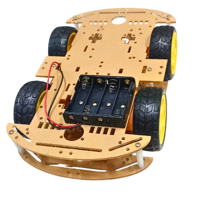 4WD Smart Robot Car Chassis Kit angle view