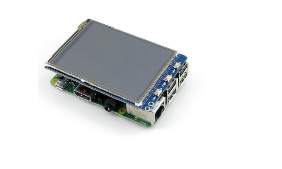 3.2 inch TFT LCD mounted on a Raspberry Pi — demonstration