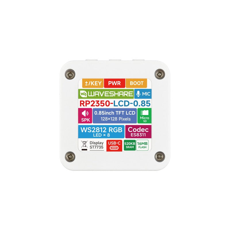 Waveshare RP2350-LCD-0.85-EN Pico 2 Display Board