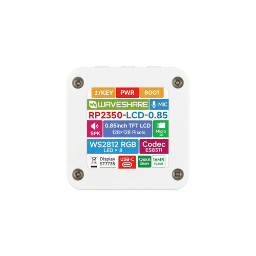 Waveshare RP2350-LCD-0.85-EN Pico 2 Display Board