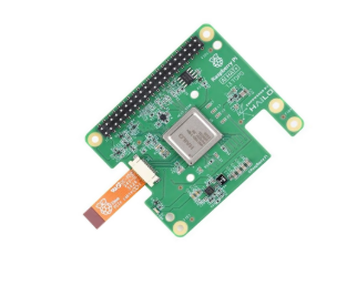 Official Raspberry Pi AI HAT+ 26 TOPS board with PCIe cable