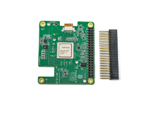 Official Raspberry Pi AI HAT+ 13 TOPS — board with stacking header
