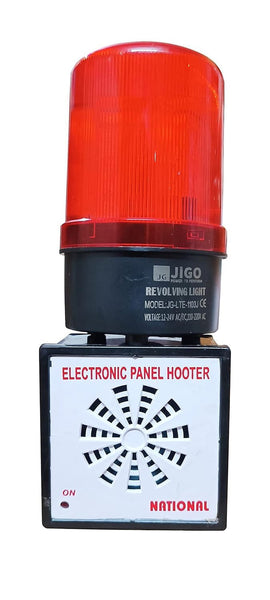 INSR-220 Industrial Panel Hooter with Revolving Flash Light Buzzer