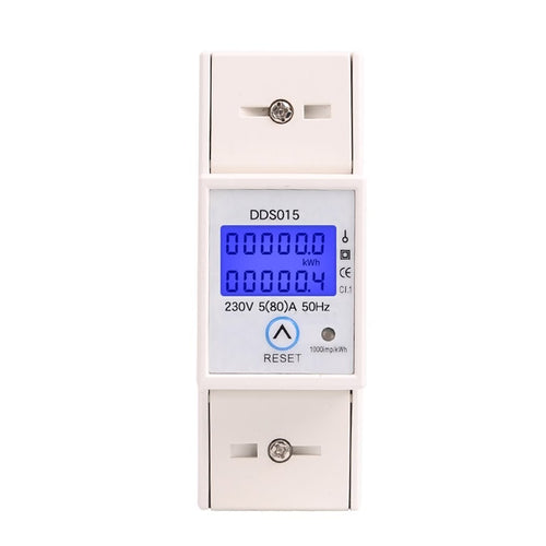 DDS015 5–80A 230V Single Phase DIN Rail Energy Meter