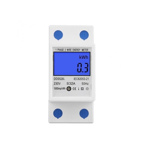 DDS528L 5–32A 230V Single Phase DIN Rail Energy Meter