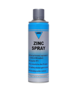 Aerol Zinc Rich Cold Galvanizing Spray (Bright Silver Coating), Grade 3060 (350g/493 ml)