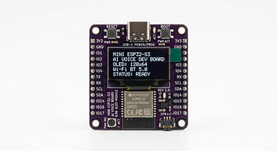 Mini ESP32-S3 AI Voice Board with OLED