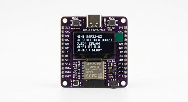 Mini ESP32-S3 AI Voice Board with OLED
