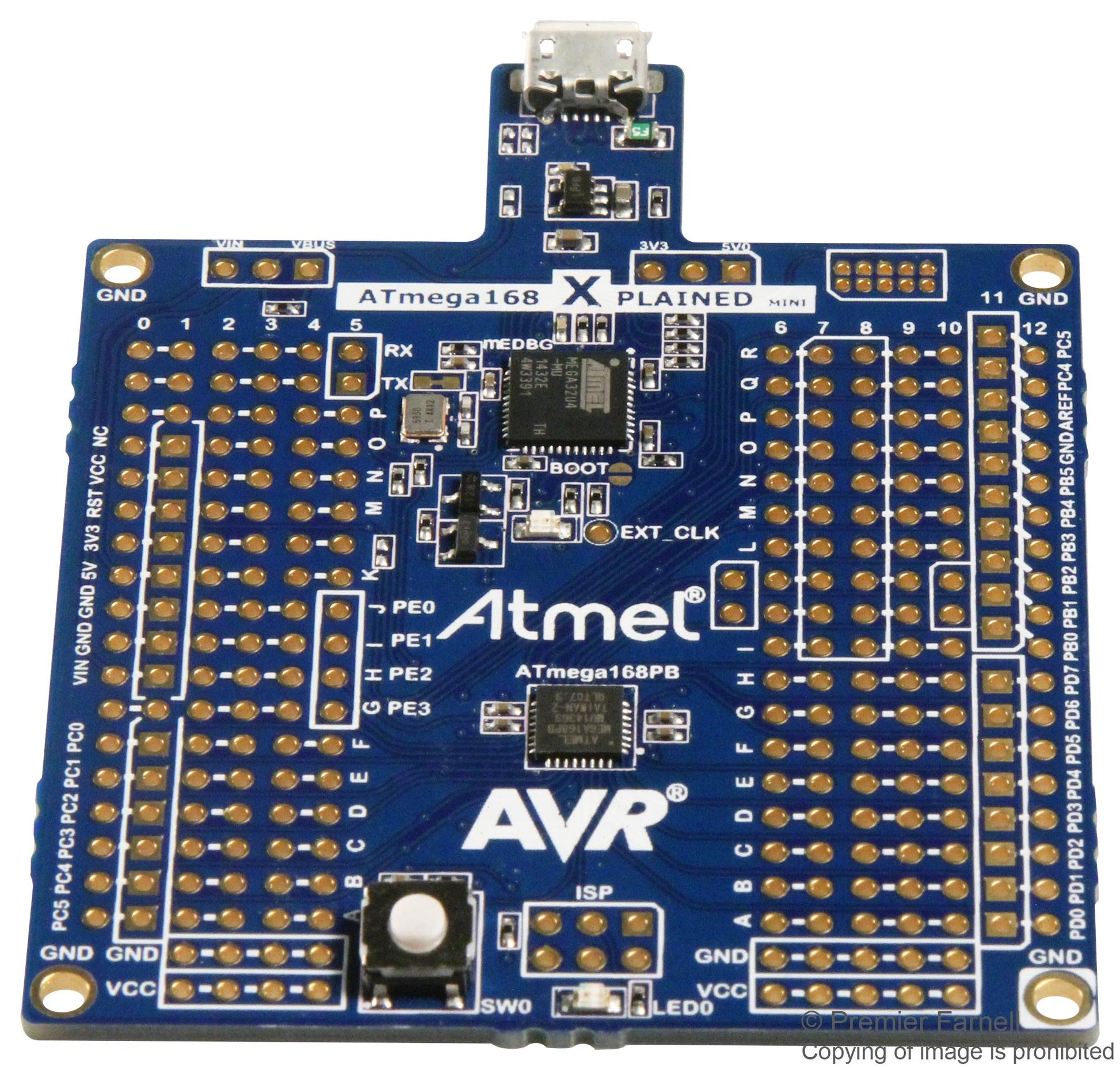 Microchip ATmega168PB Xplained Mini