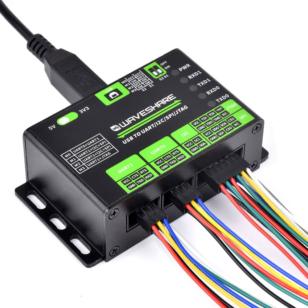 Waveshare USB-to-UART I2C SPI JTAG Converter