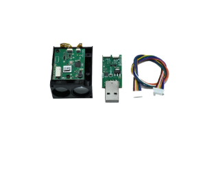 Meskernel PTFS-H laser distance sensor — sensor with USB-to-TTL adapter and cable