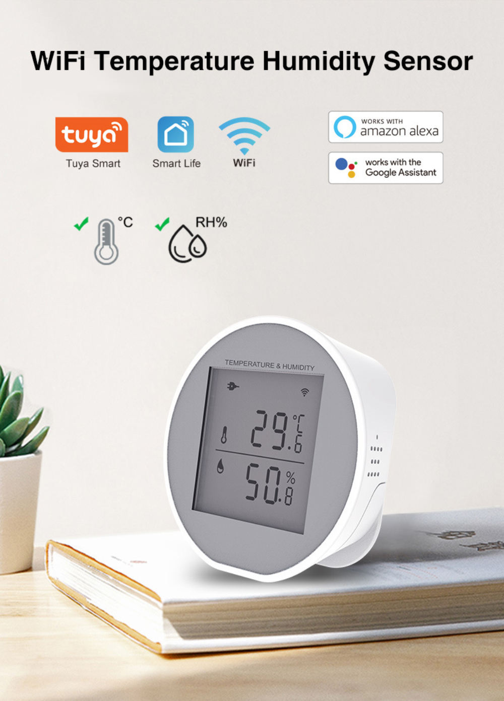 PST-WSD400H Tuya Smart WiFi Temperature Humidity Sensor