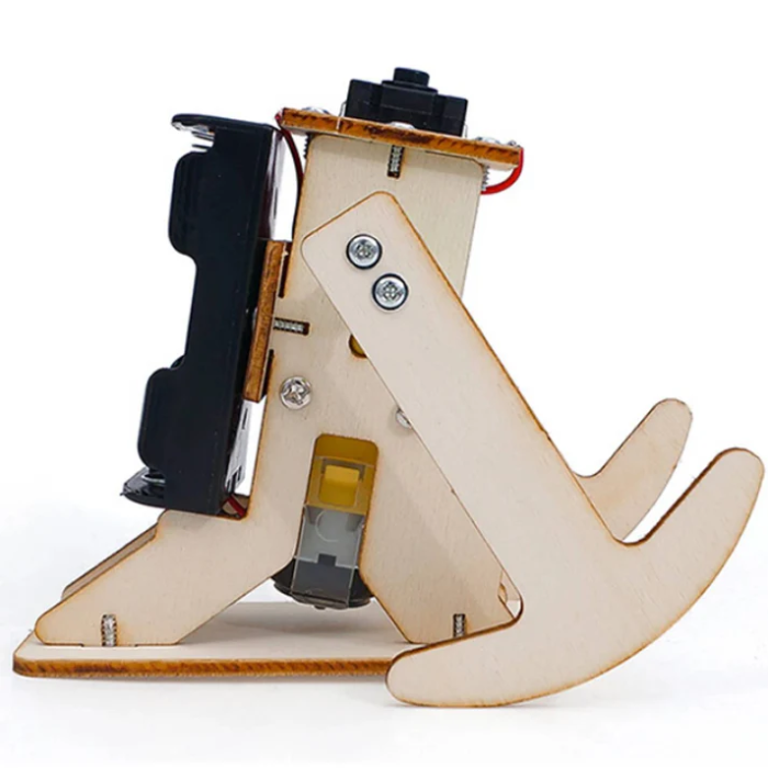 DIY Wooden Walking Robot STEM Kit project view