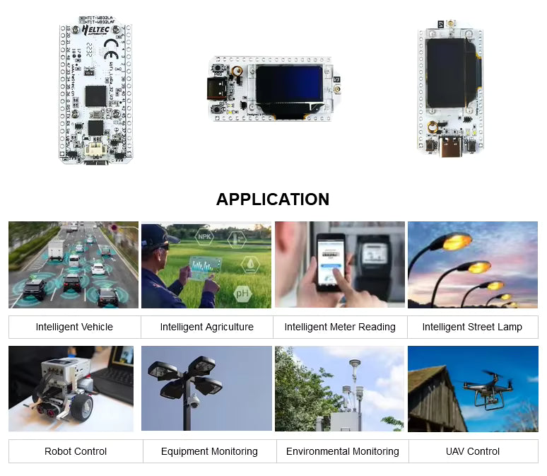Heltec WiFi LoRa 32 V3 0.96 Inch OLED 433MHz 868Mhz 915MHz SX1262 BLE ESP32 Dev-Board for Arduino Compatible Wireless & RF