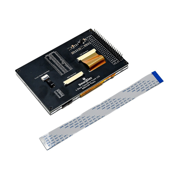 SmartElex 4.3 Inch TFT Capacitive Touch Display 800x480