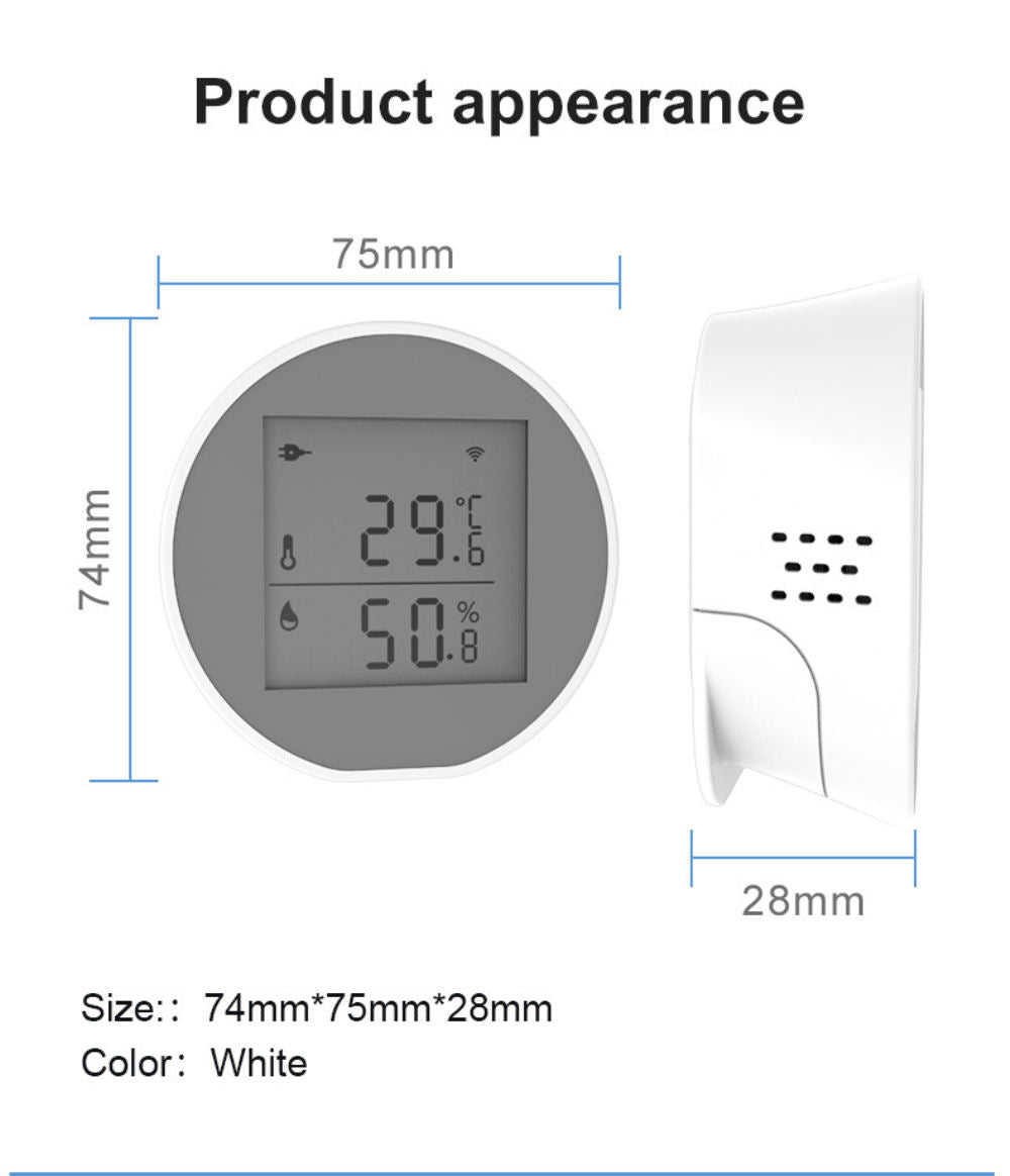 PST-WSD400H Tuya Smart WiFi Temperature Humidity Sensor