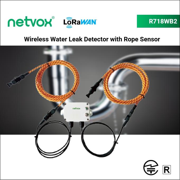 R900A03AO1 - Wireless Water Leak Detector - Rope Sensor with 1 x Digital Output