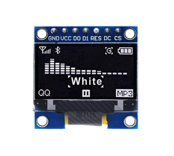 0.96 Inch 128x64 SSD1306 I2C/SPI OLED Display White