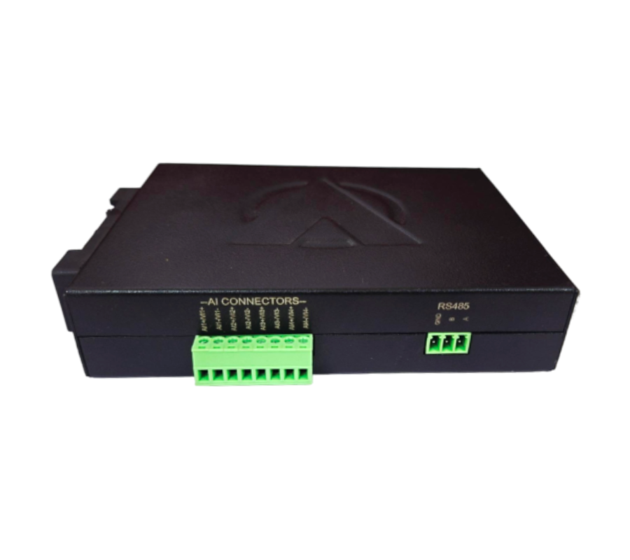 AT-11013 analog input and RS485 connector view