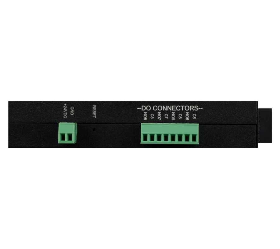 AT-24033 Modbus TCP relay output module Ethernet and terminal view