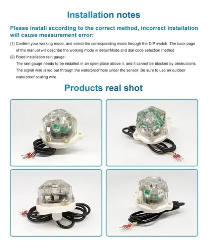 JXBS-3001 optical rain sensor installation and product views