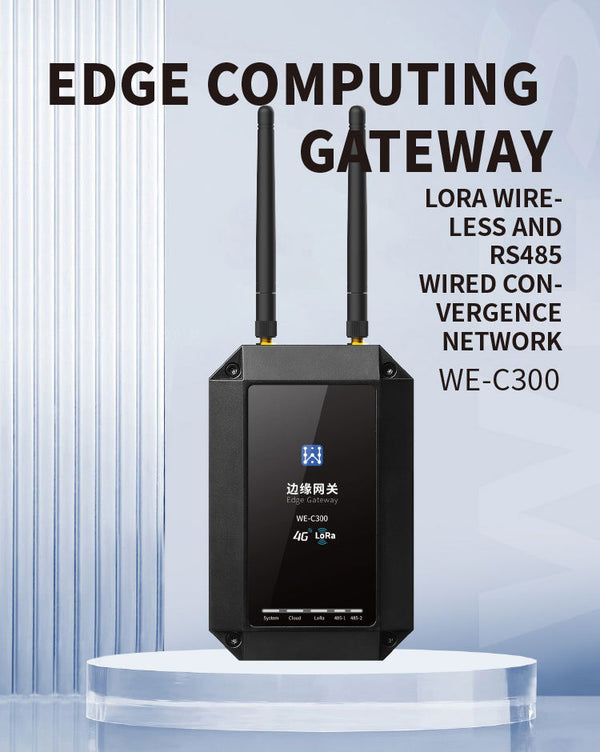 IP67 -40°C~80°C 64 Nodes Per Network Industrial Data Wireless Transmission Industrial LoRa/RS485 Edge Gateway