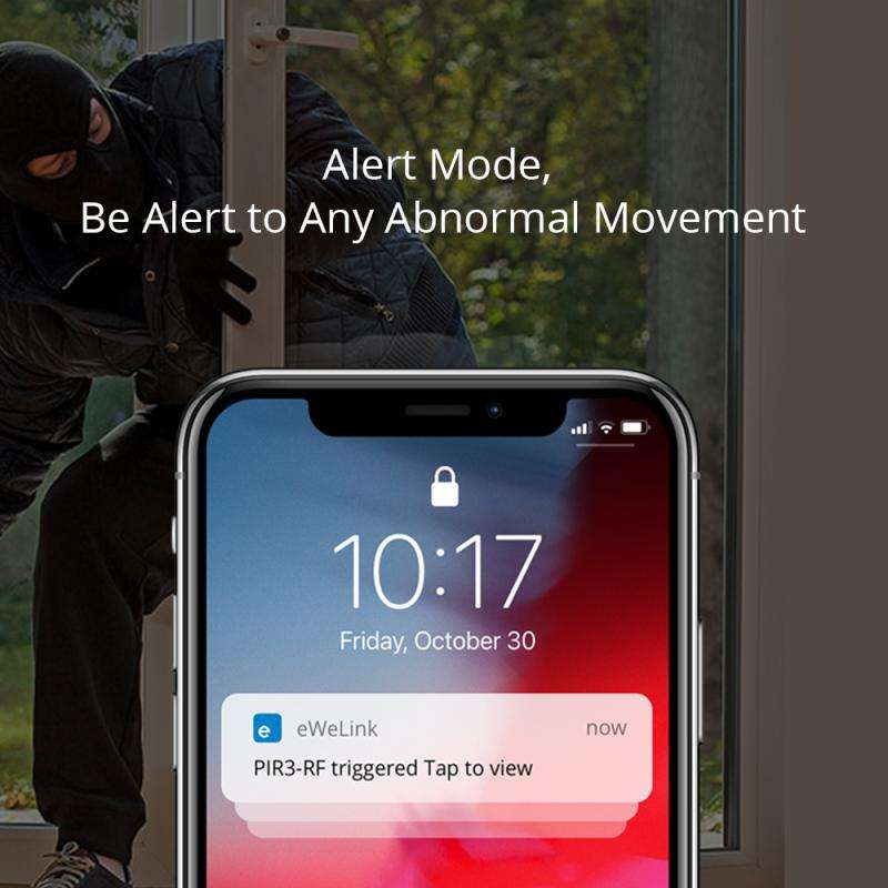 SONOFF PIR3-RF – 433MHZ RF PIR Motion Sensor