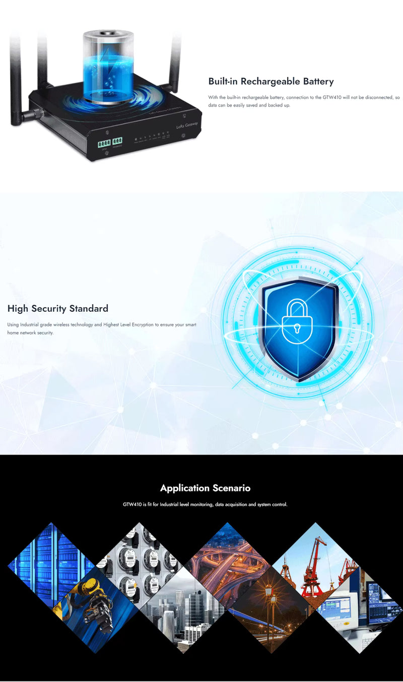 Geniatech GTW410 Series High-Performance Industrial Gateway support WiFi, LTE, Bluetooth, Zigbee, LoRa, Z-Wave protocol - Additional Image 2