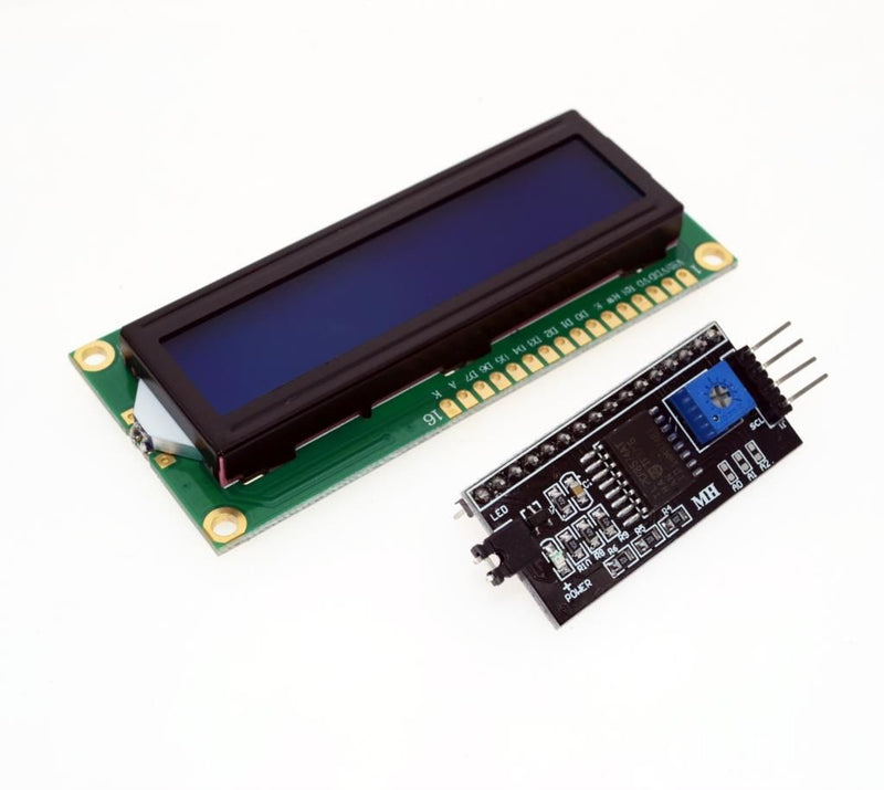 ACEBOTT LCD1602 16x2 I2C Character LCD Display Blue Backlight - Additional Image 1