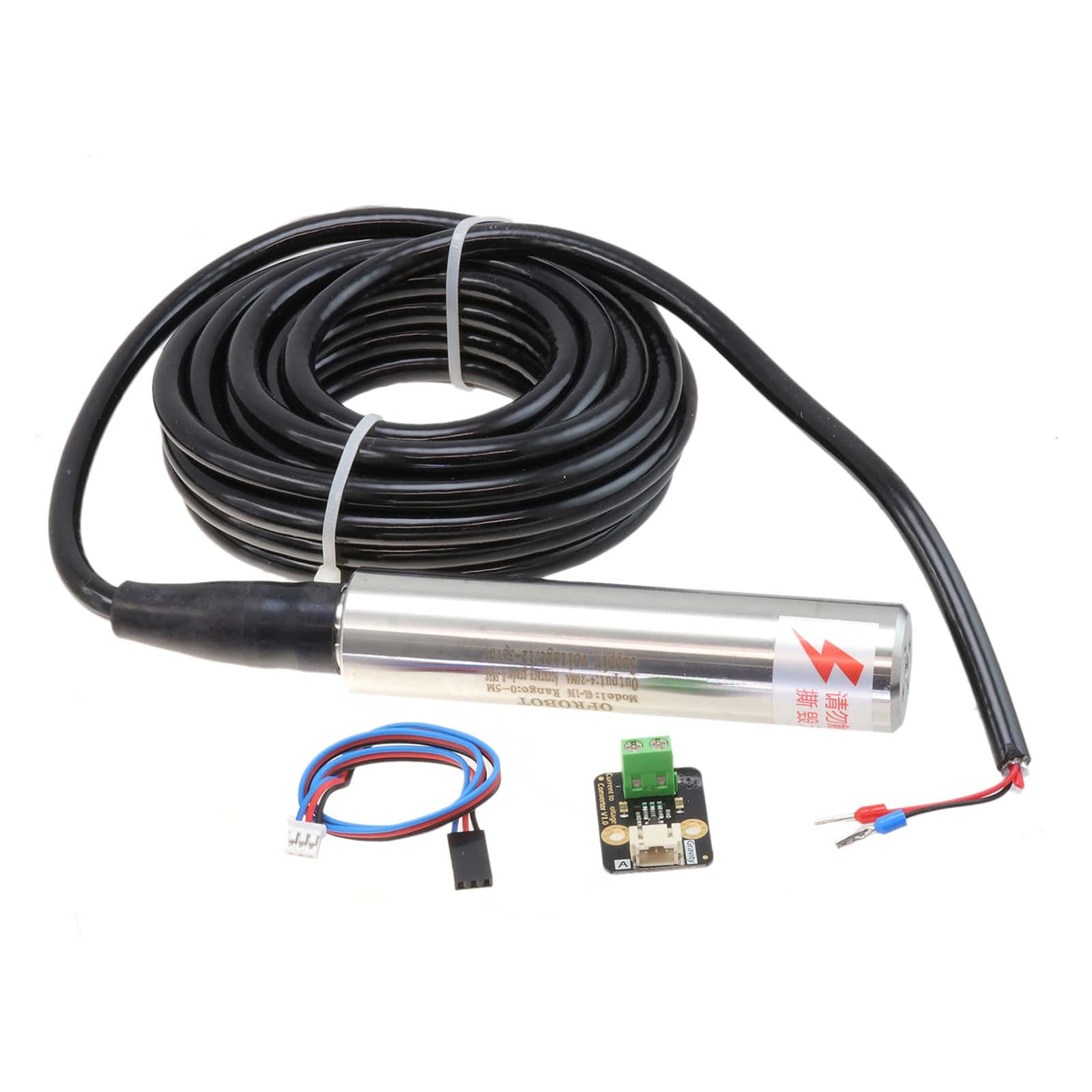 DFRobot Gravity Industrial Stainless Steel Submersible Pressure Level Sensor 0-5m