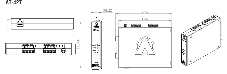 Avyanna AT-42T dimensions and interface drawing