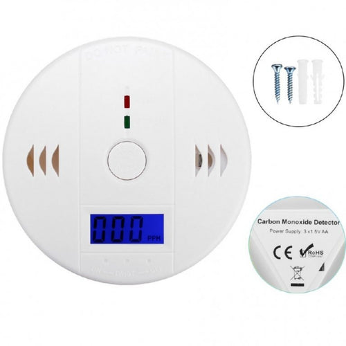 CO Gas Sensor Alarm Detector with LCD Display