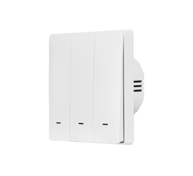 Winext DS-103 3-Gang LoRaWAN Smart Switch angled view
