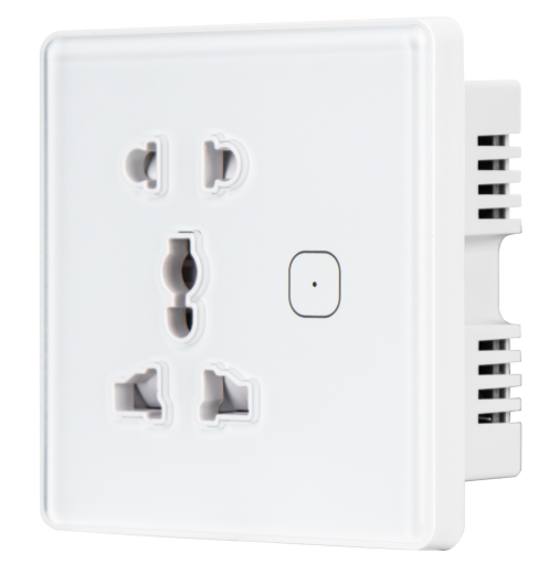DS-501 LoRaWAN Smart Wall Socket angled front view