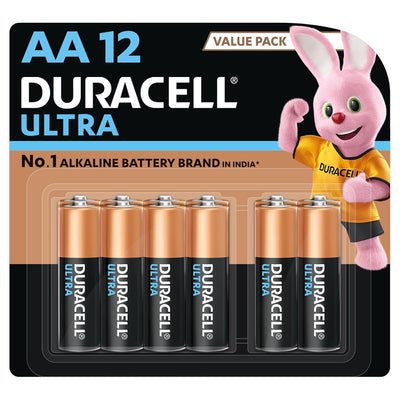 Duracell Ultra Alkaline AA Battery – Pack of 12