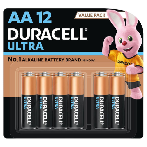 Duracell Ultra Alkaline AA Battery – Pack of 12