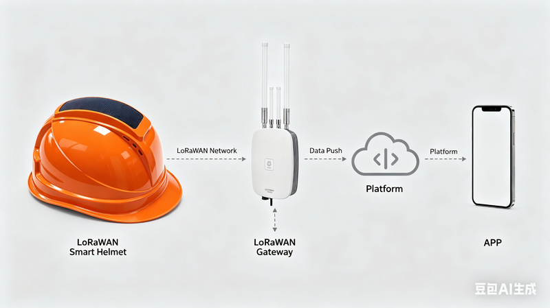GB100 Smart Safety Helmet, GPS Tracking, Indoor Tracking - Additional Image 3