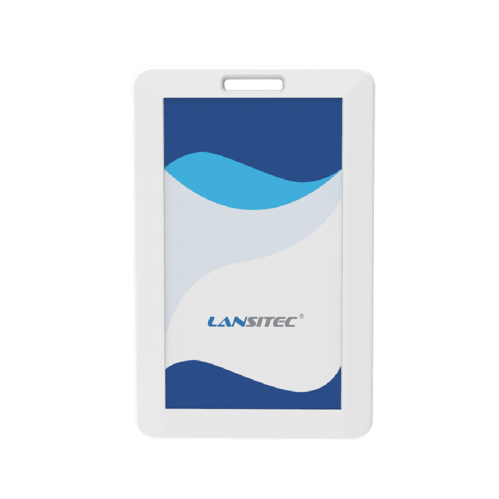 Lansitec 100-000C3 LTE Cat-1 Compact Bluetooth Gateway white portable badge-style housing