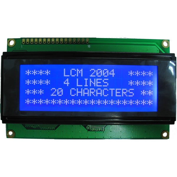 LCD2004 20x4 Character LCD Display with Blue Backlight