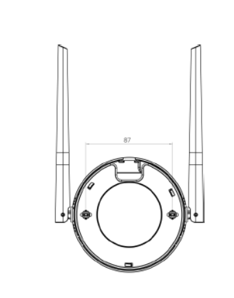 UG63 mounting dimensions in millimetres