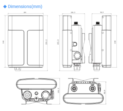 UG67 overall dimensions
