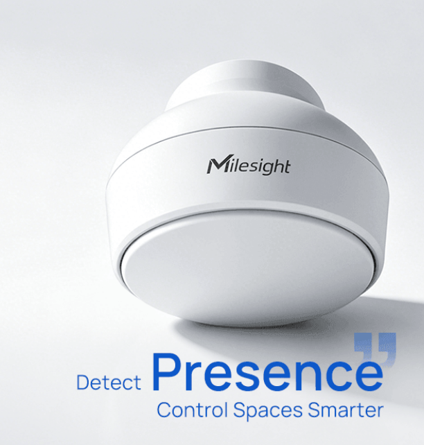 Milesight VS370-868M radar human presence sensor promotional image — Detect Presence, Control Spaces Smarter