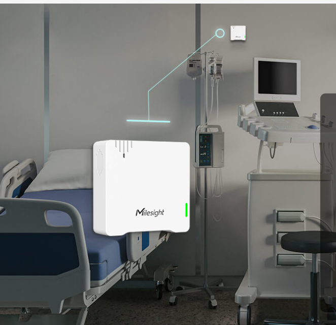 Milesight WS302 sound level sensor used for hospital ward noise level monitoring