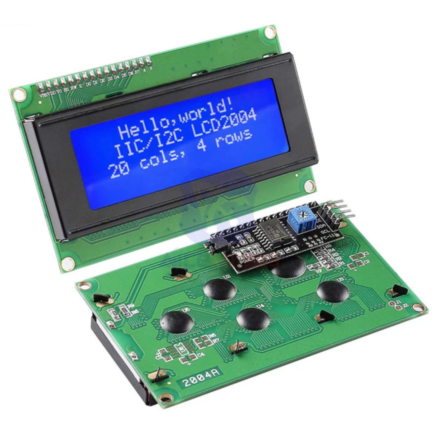LCD2004 20x4 Character LCD Display with I2C Interface Blue Backlight